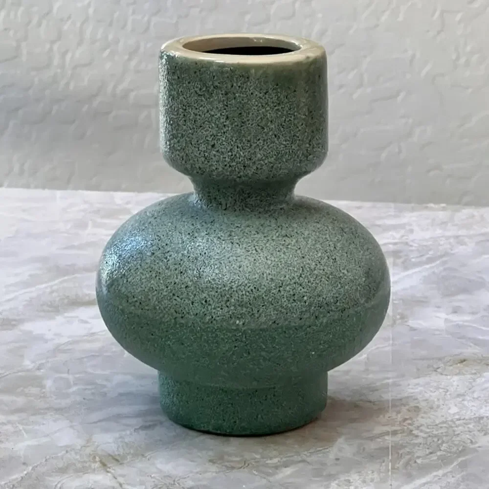 Bloomingville Green Ceramic Candle Holder 7